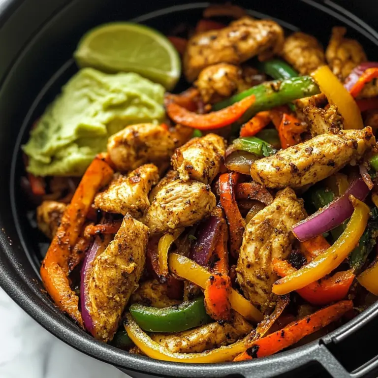 Air Fryer Chicken Fajitas