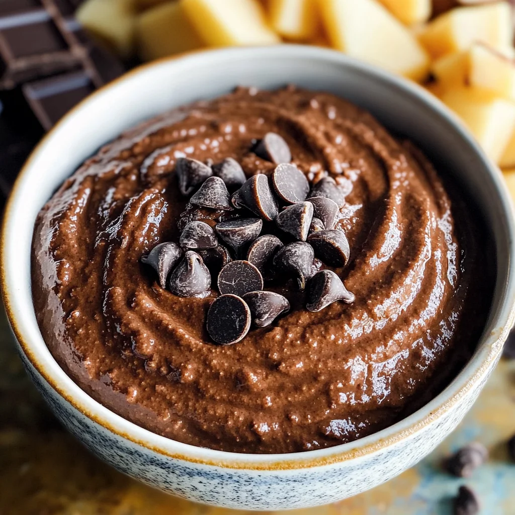 Brownie Batter Chocolate Hummus