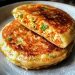 Chinese-Style Savoury Stuffed Breakfast Pancakes