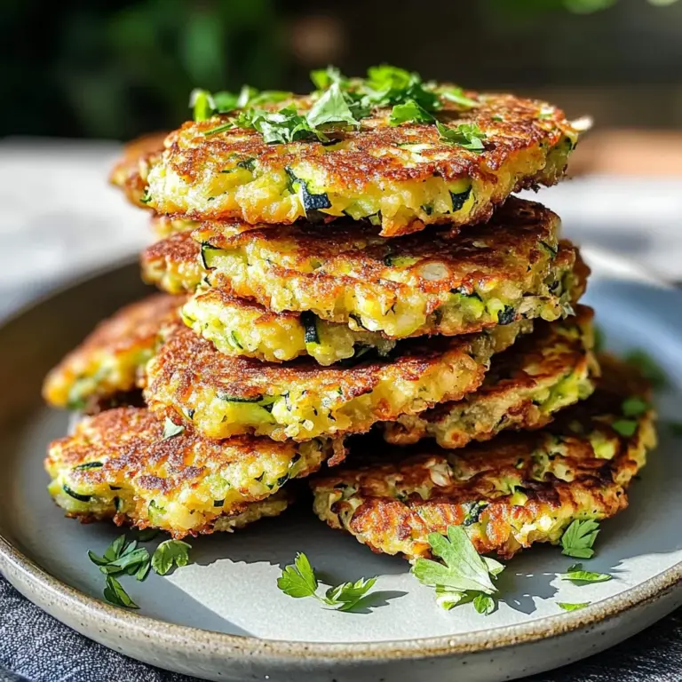 Crispy and Easy Zucchini Fritters Recipe