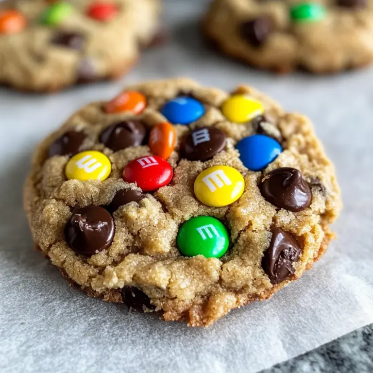 Gluten Free Flourless Monster Cookies