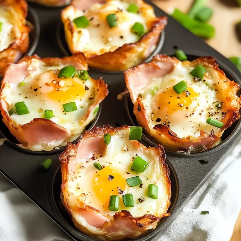 Ham and Cheese Egg Cups