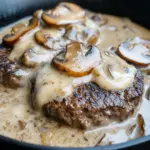 Keto Burger Steak with Mushroom Gravy Recipe
