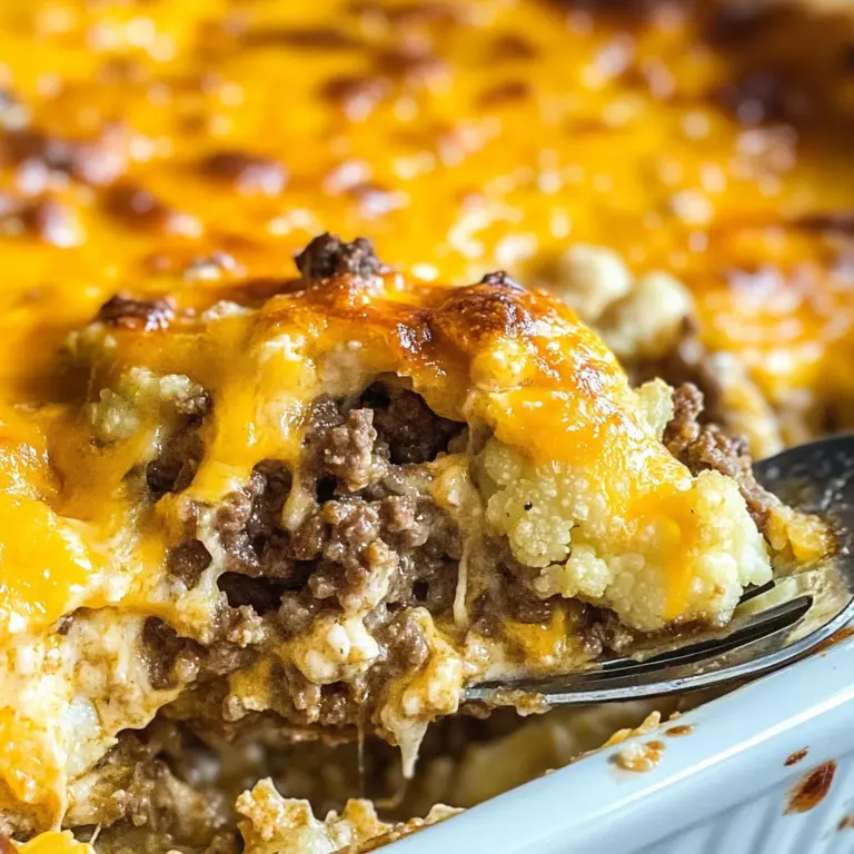 Keto Cheeseburger Casserole Recipe