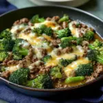 Keto Hamburger Broccoli Skillet