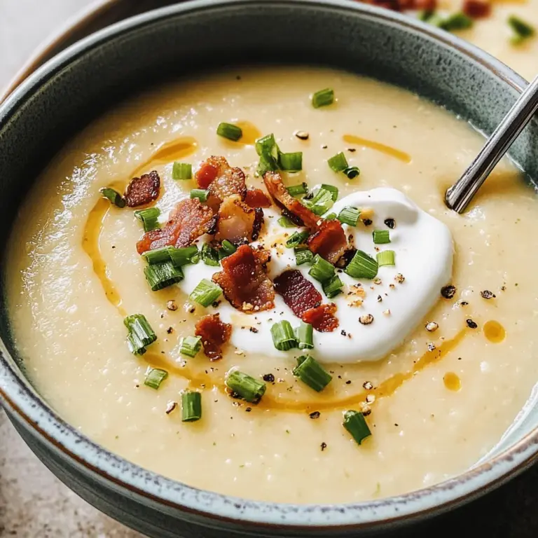 Loaded Cauliflower Soup (Whole30, Keto)