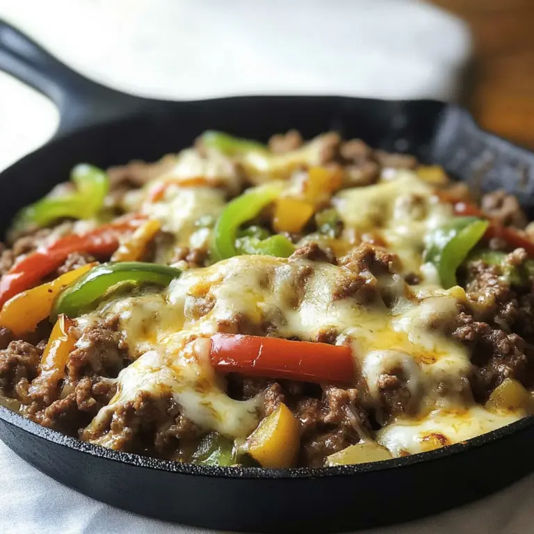 Philly Cheese Beef Skillet