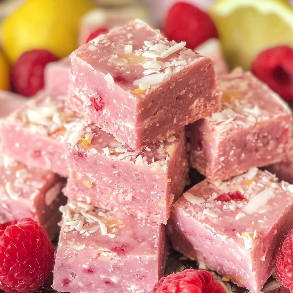 Raspberry Coconut Fudge | A sugar-free, vegan fudge recipe