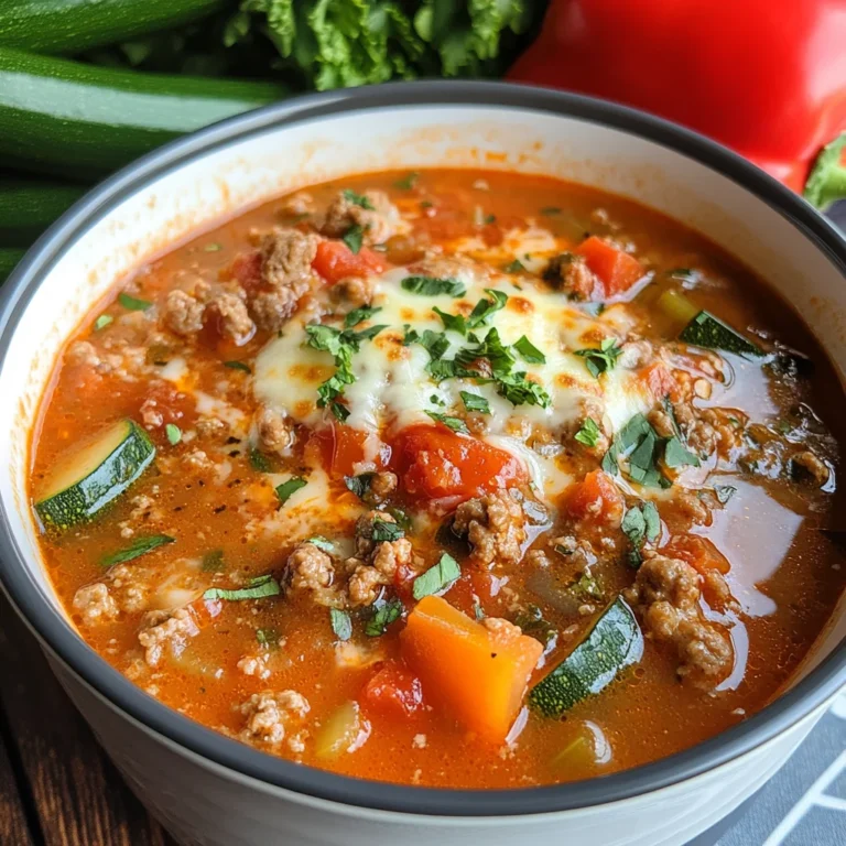 Instant Pot Low Carb Pizza Soup