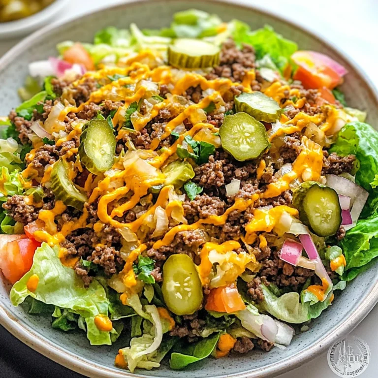 Keto Big Mac Salad Recipe