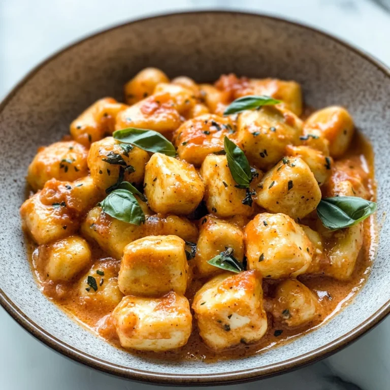 Marry Me Crispy Tofu with Gnocchi - Vegan & Dairy Free!