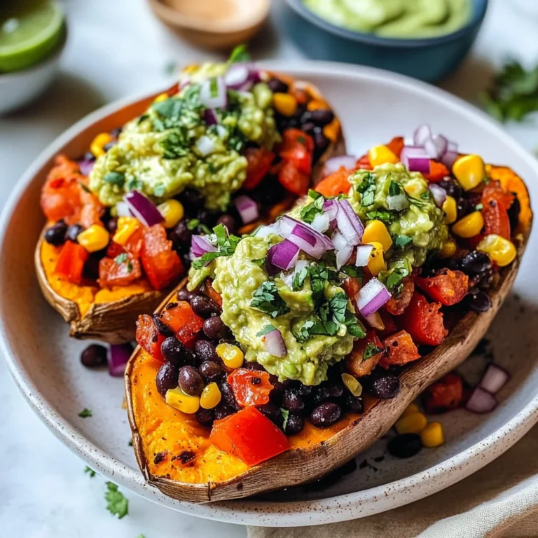 Black Bean Stuffed Sweet Potatoes (Vegan)