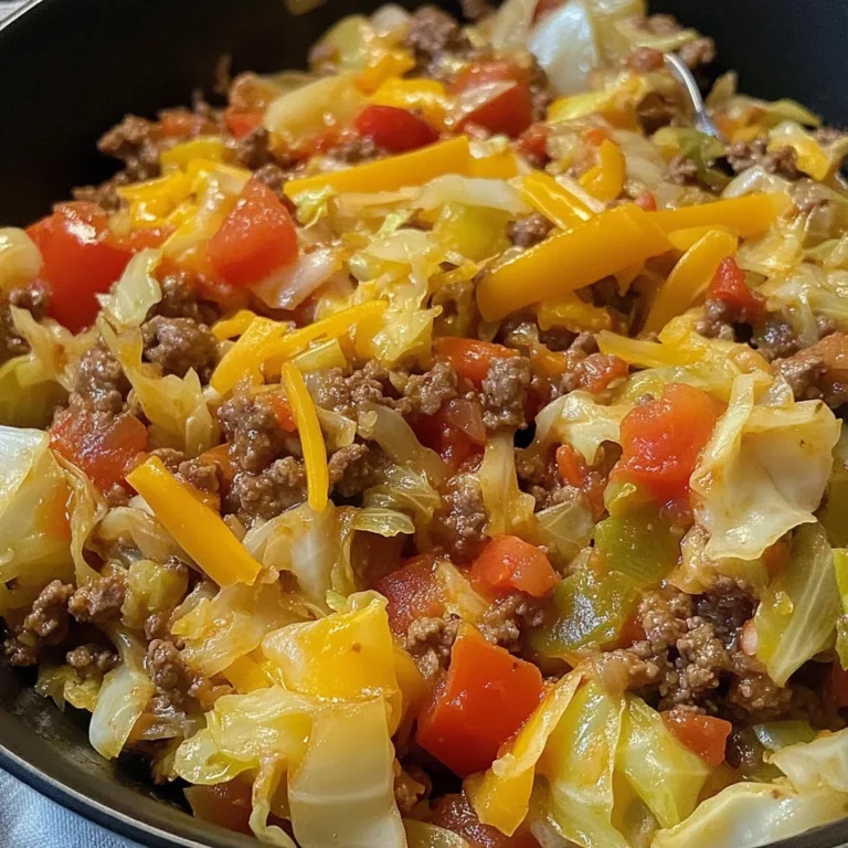 Cabbage Roll Skillet (Easy Keto Ground Beef Dinner Recipe)