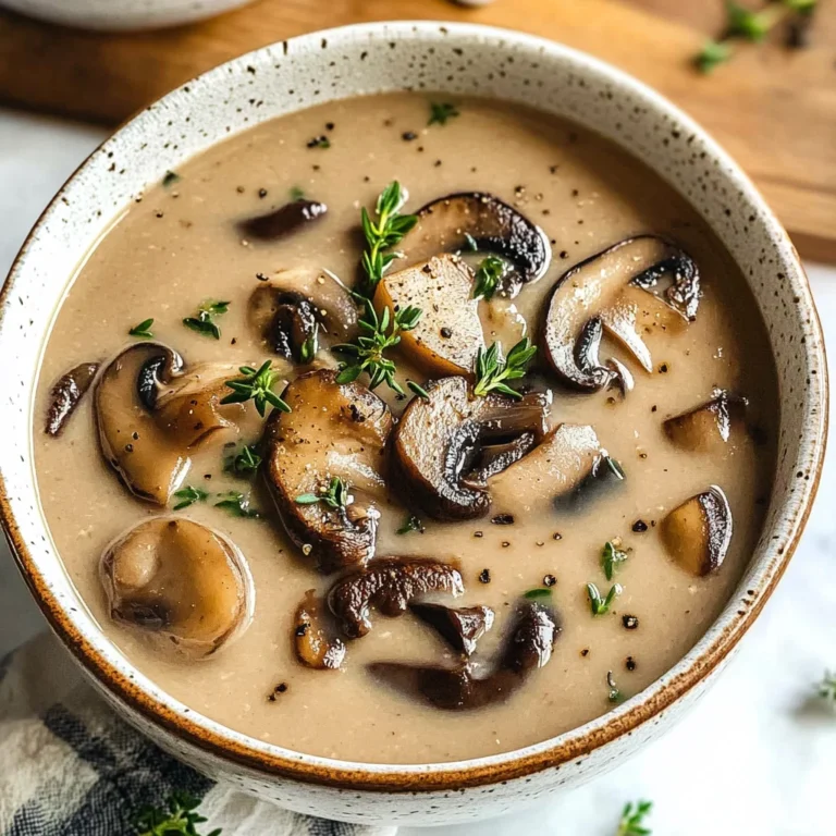 Dairy Free Mushroom Soup