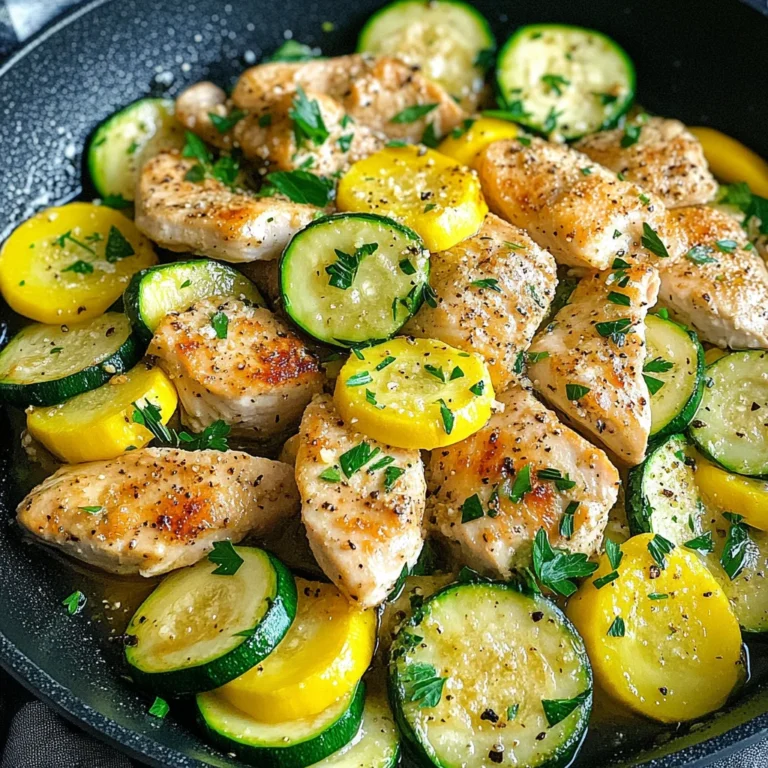 Healthy Chicken Breast with Zucchini and Squash