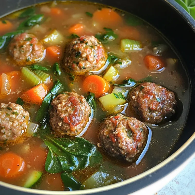 Keto Meatball Soup {Paleo & Whole30}