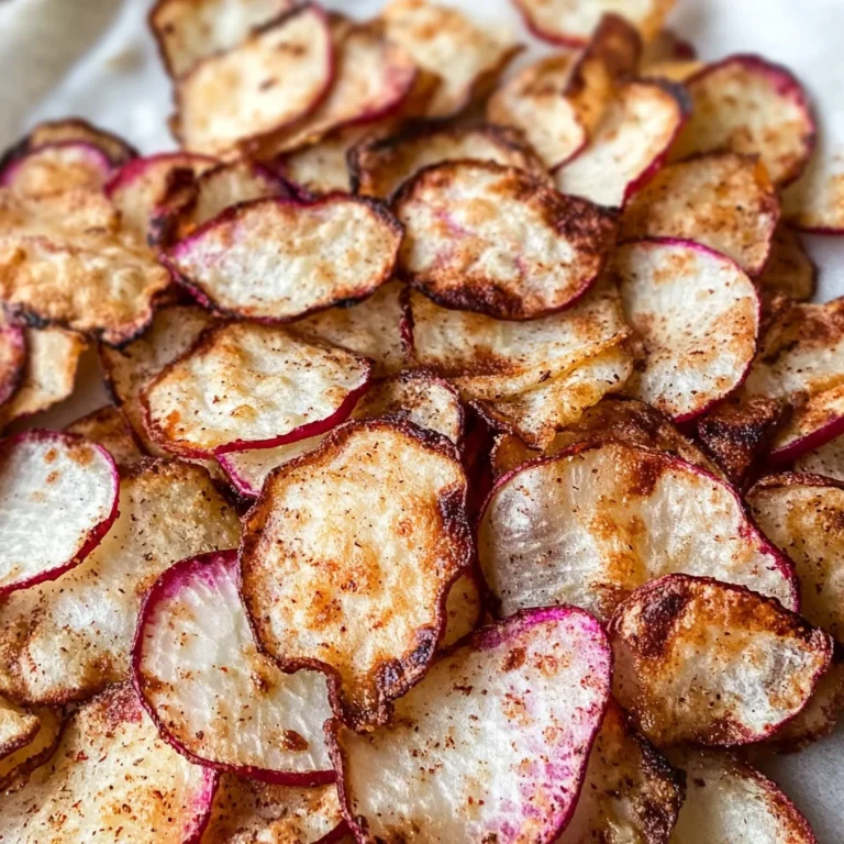 Low Carb Keto Air Fryer Radish Chips