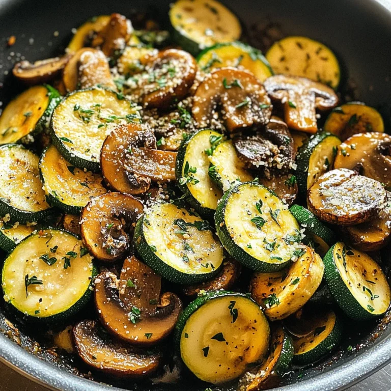 Skillet Zucchini and Mushrooms