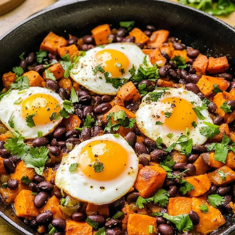 Sweet Potato Breakfast Hash with Black Beans