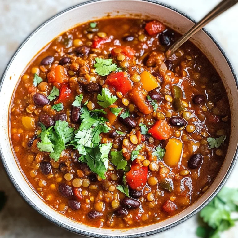 Vegan Lentil Chili Recipe