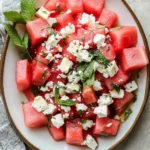Watermelon Feta Salad with Mint