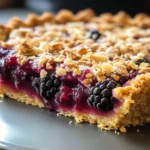 Almond Oat Crumble Blackberry Pie