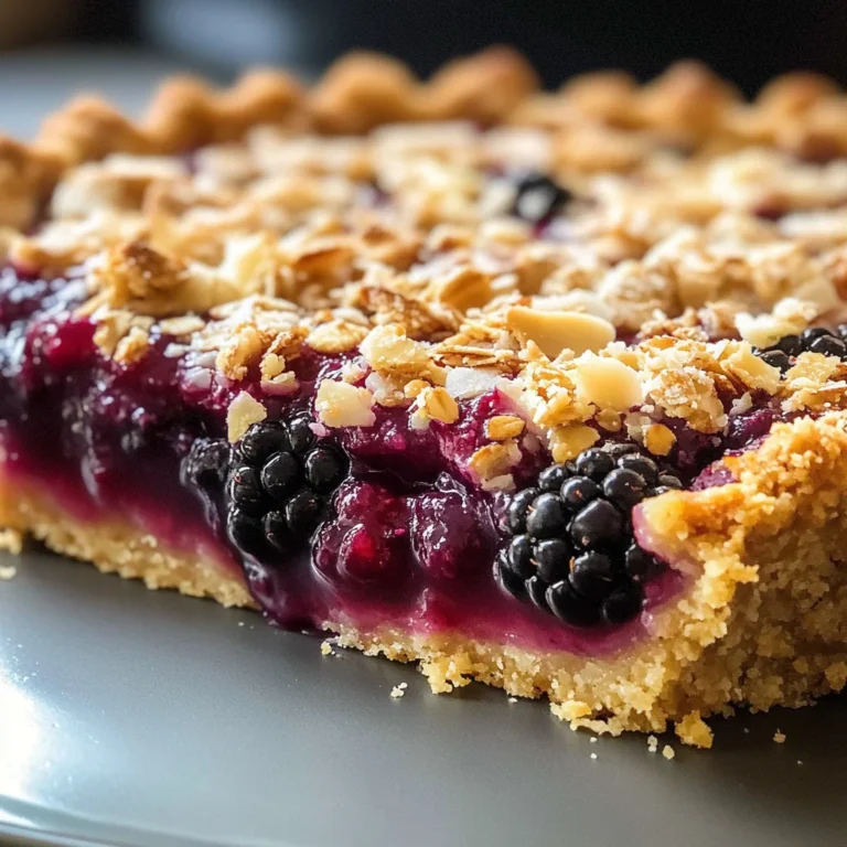 Almond Oat Crumble Blackberry Pie