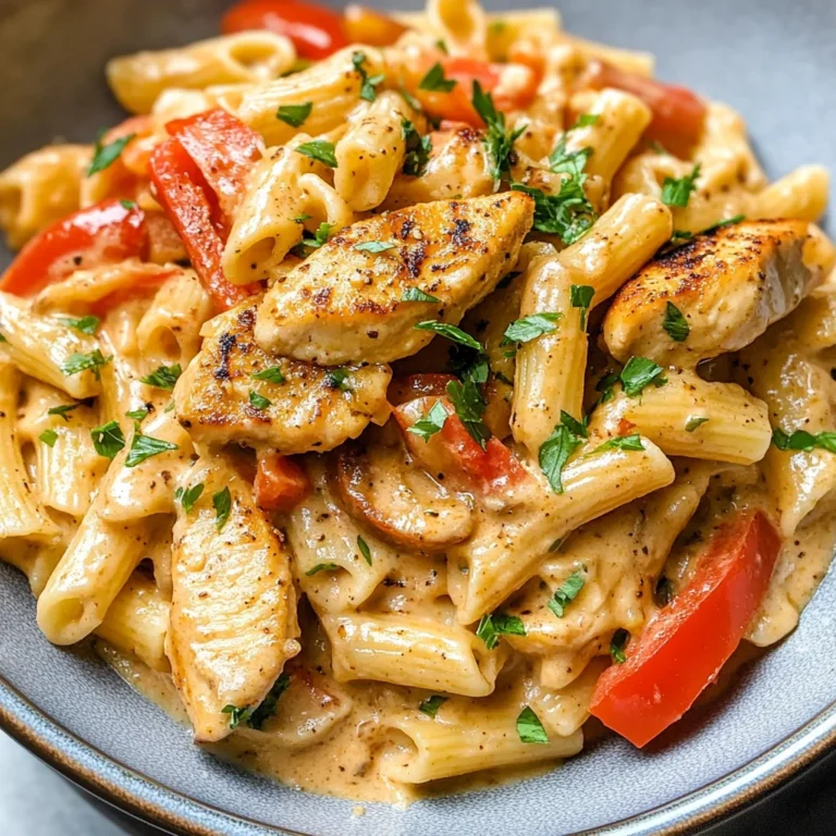 Cashew Cream Cajun Chicken Pasta - Dairy Free!
