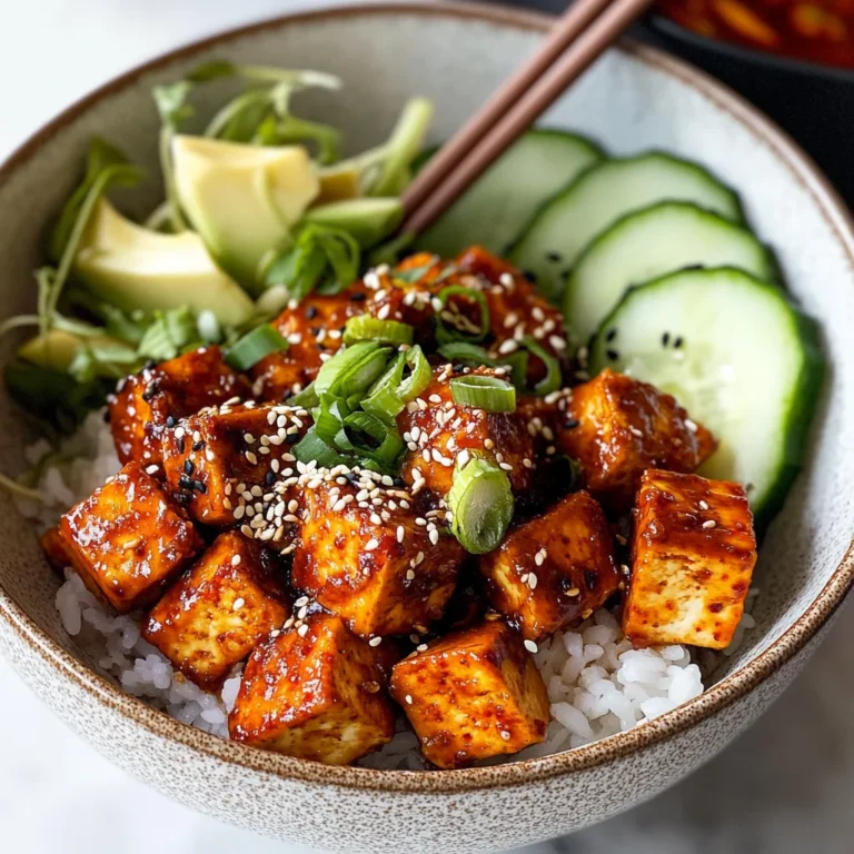 Crispy Gochujang Korean Tofu