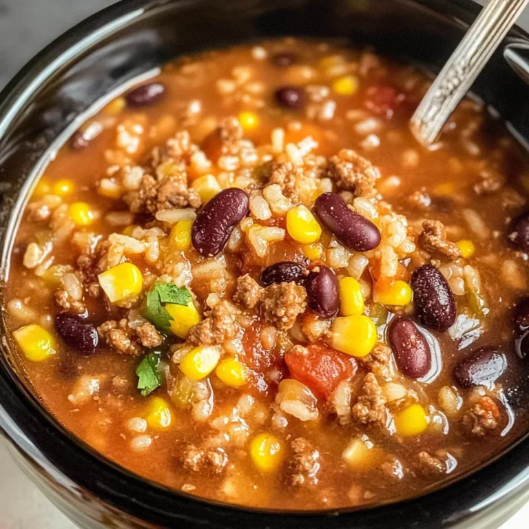 Crock Pot Taco Rice Soup Recipe