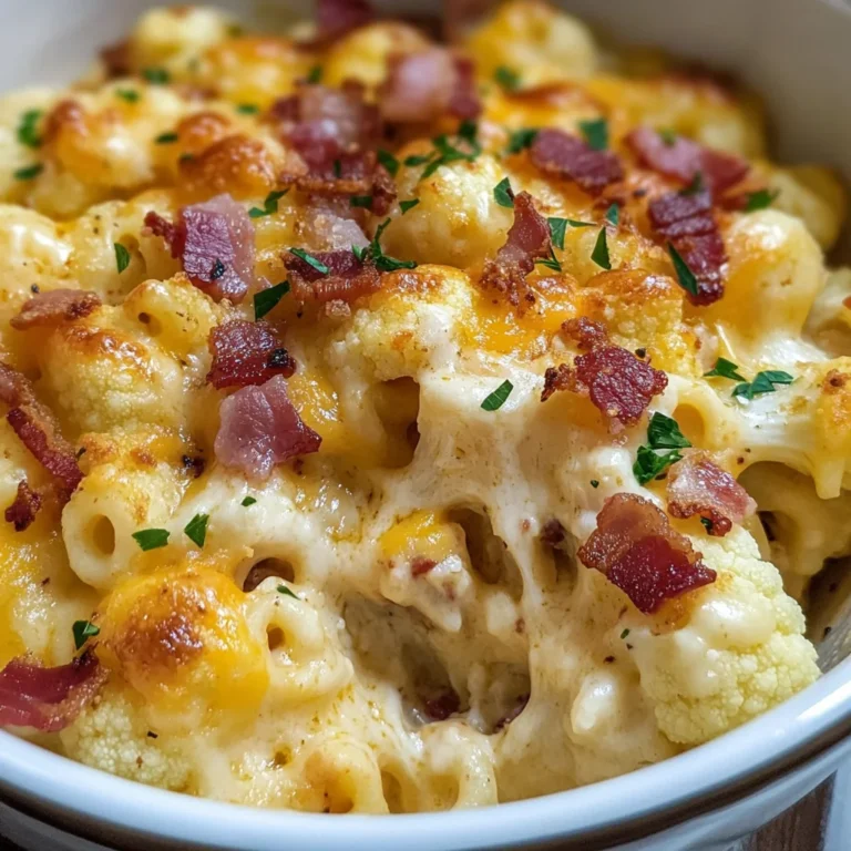 Keto Cauliflower Mac and Cheese