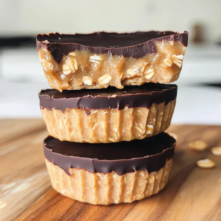 No Bake Peanut Butter Oat Cups
