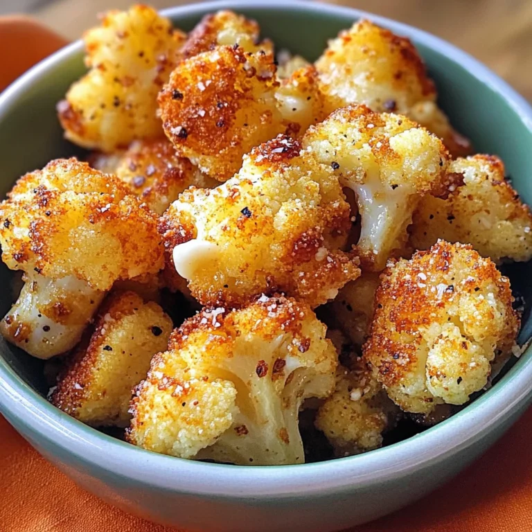 Parmesan Cauliflower Bites - Just 5 Ingredients