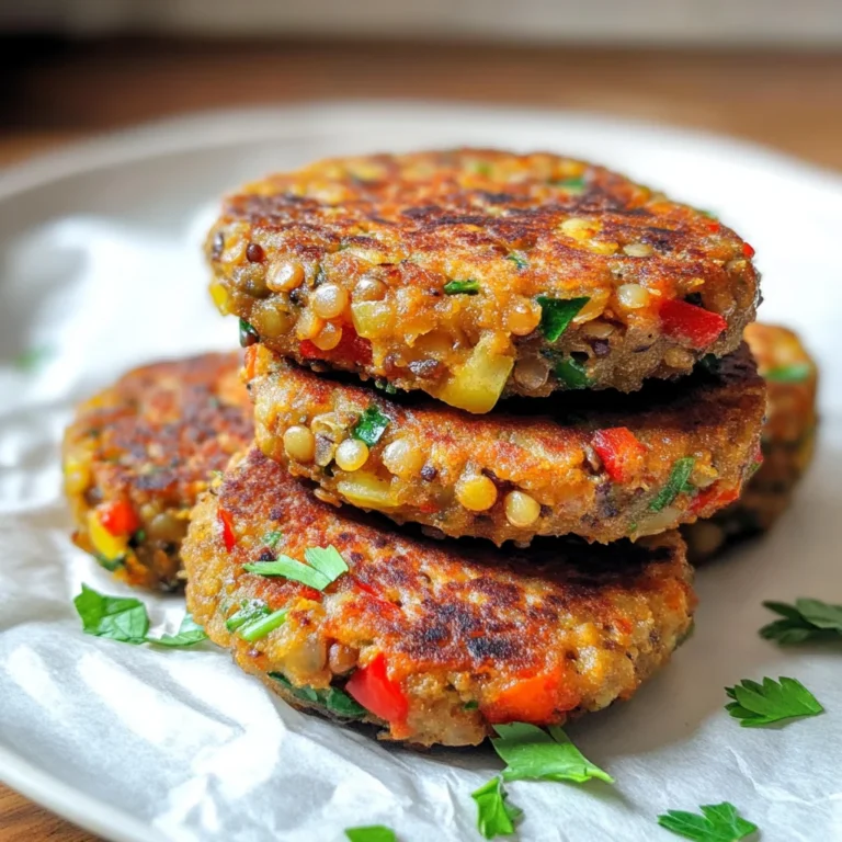 Spicy Vegan Lentil Cakes