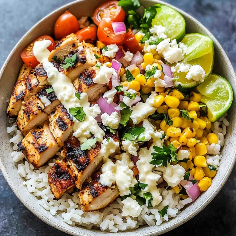 Street Corn Chicken Rice Bowl