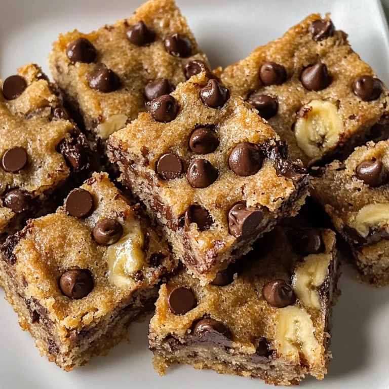 Chocolate Chip Banana Bars Recipe