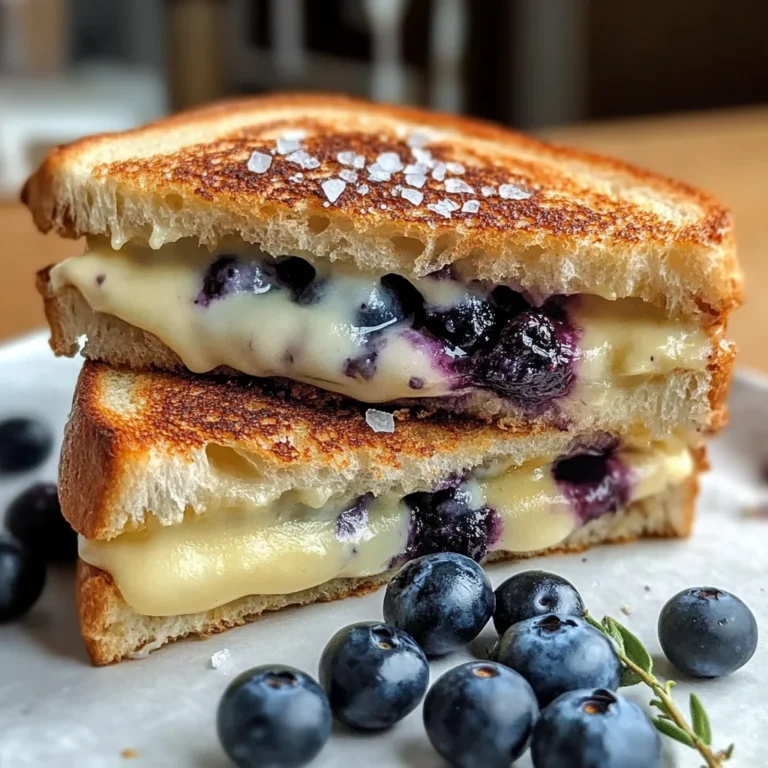 Crispy Blueberry Grilled Cheese