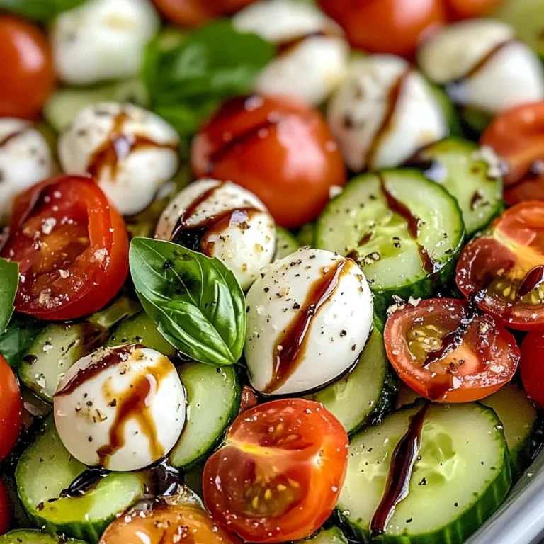 Cucumber Caprese Salad