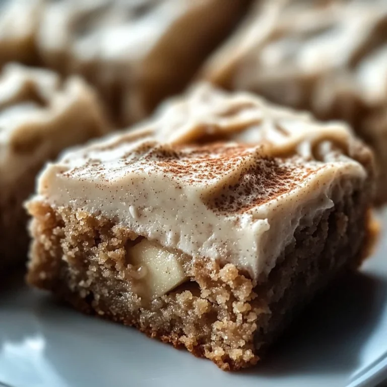 Decadent Apple Cinnamon Blondies with Maple Cream Cheese Frosting