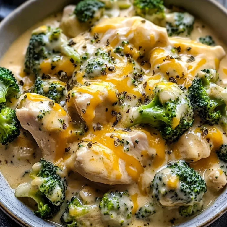 Irresistible Crockpot Creamy Broccoli Cheddar Chicken Delight