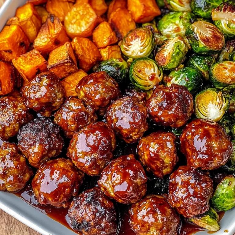 Korean BBQ Meatballs and Vegetables