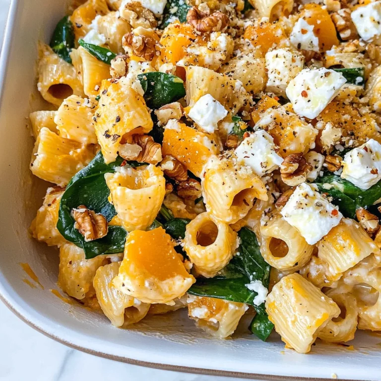 Pumpkin Feta Pasta