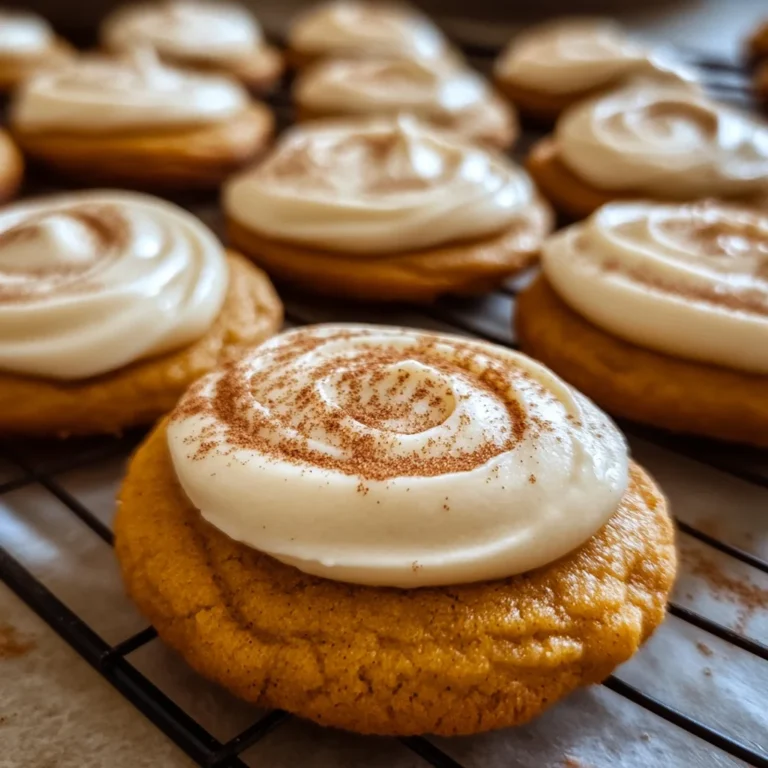 Pumpkin Sugar Cookies with Cream Cheese Frosting
