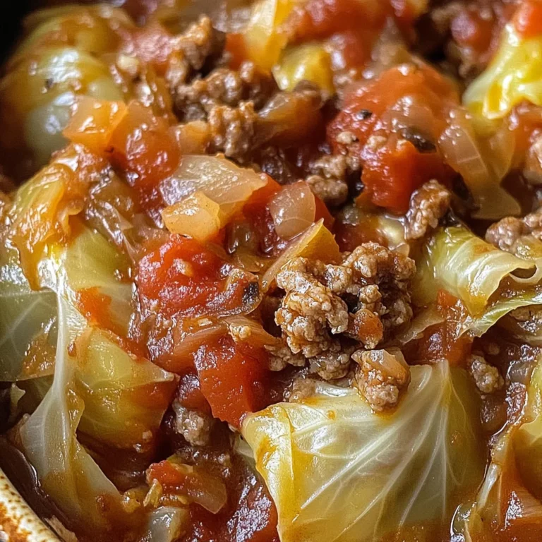 Slow Cooker Unstuffed Cabbage Rolls