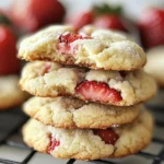Soft Strawberry Shortcake Cookies