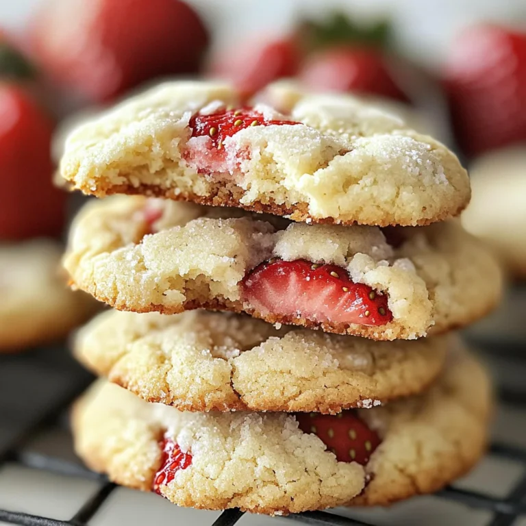 Soft Strawberry Shortcake Cookies