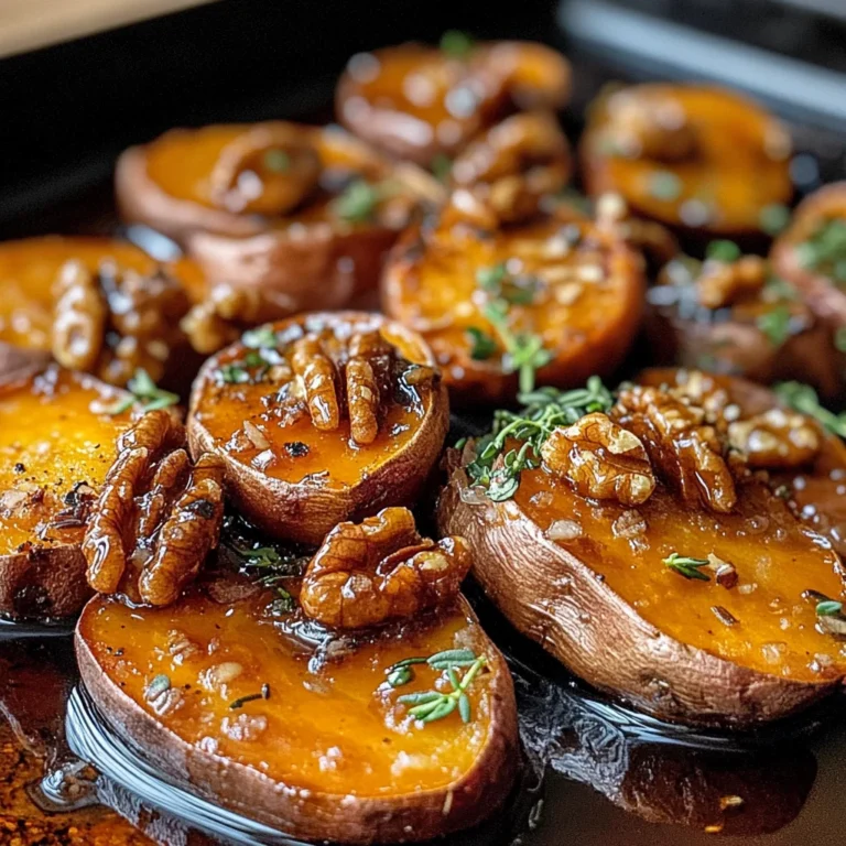 Walnut Maple Roasted Sweet Potatoes